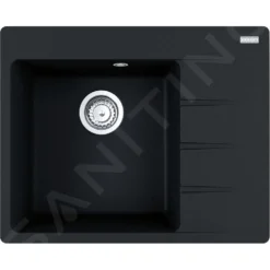 Franke Centro - Fregadero De Fragranite CNG 611-62 TL/2, 620x500 Mm, ónix 114.0637.503