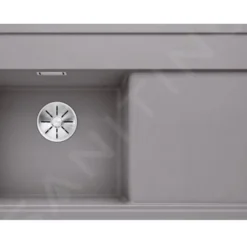 Blanco Zenar 45 - Fregadero De Silgranite, 848x498 Mm, Con Control De Desagüe, InFino, Aluminio 523834