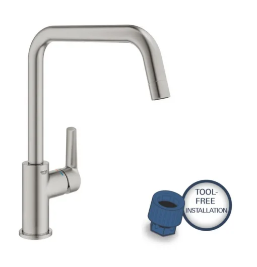 Grohe QuickFix Start - Grifo De Fregadero, Supersteel 30470DC0 -tienda de accesorios de cocina 24a7297f77e9888ec2b77ac5
