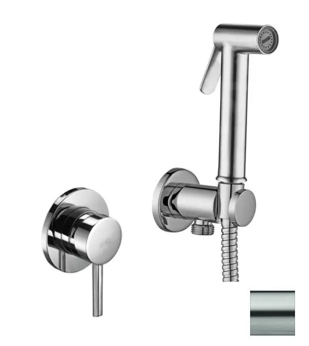 Paffoni Bidet Kit - Grifo Empotrado De Bidé, Con Ducha Y Cuerpo De Montaje, Acero Inoxidable KITDUP110ST 1 Paffoni Bidet Kit - Grifo Empotrado De Bidé, Con Ducha Y Cuerpo De Montaje, Acero Inoxidable KITDUP110ST