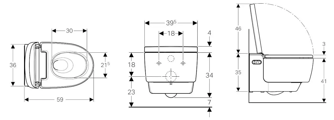 Geberit AquaClean - Bidé Electrónico Suspendido Mera Classic, SoftClosing, Blanco Alpino 146.202.11.1 2 Geberit AquaClean - Bidé Electrónico Suspendido Mera Classic, SoftClosing, Blanco Alpino 146.202.11.1 - Imagen 2