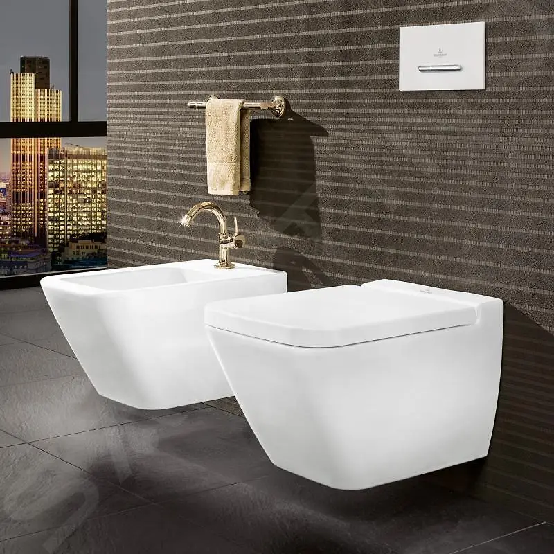 Villeroy & Boch Finion - Bidé Suspendido Con Rebosadero, 375x560 Mm, Con CeramicPlus, Blanco Alpino 446500R1 4 Villeroy & Boch Finion - Bidé Suspendido Con Rebosadero, 375x560 Mm, Con CeramicPlus, Blanco Alpino 446500R1 - Imagen 4