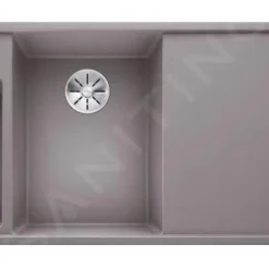 Blanco Axia III 6 - Fregadero De Silgranite, 1000x510 Mm, Con Control De Desagüe Y Accesorios, InFino, Aluminio 524645