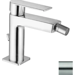 Paffoni Tango - Grifo De Bidé, Con Desagüe, Acero Inoxidable TA135ST