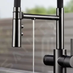 Blanco Catris S - Grifo De Fregadero Con Filtración Y Brazo Flexible, Negro Mate 526707 9 Blanco Catris S - Grifo De Fregadero Con Filtración Y Brazo Flexible, Negro Mate 526707 -tienda de accesorios de cocina 80d65754fb6c35a4a8165158