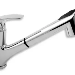 Novaservis Metalia 57 - Grifo De Fregadero Con Ducha Extraíble Y Conmutador, Cromo 57081,0