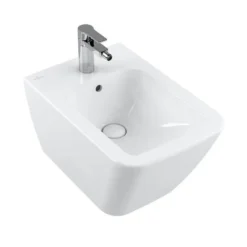 Villeroy & Boch Finion - Bidé Suspendido Con Rebosadero, 375x560 Mm, Con CeramicPlus, Blanco Alpino 446500R1