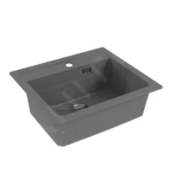 Alveus Atrox - Fregadero De Granito 590x500 Mm, Con Control De Desagüe, Concrete 1131995 -tienda de accesorios de cocina a14f962ab0e28e1e71d96160