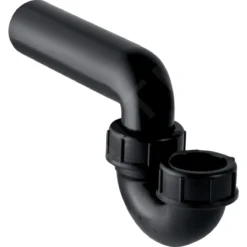 Geberit Accesorios - Sifón De Fregadero, Con Conexión De Rosca, Entrada Vertical/salida Horizontal, D 50 Mm, D1 56 Mm 152.043.16.1