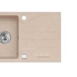 Alveus Conjuntos De Cocina - Conjunto De Fregadero Galapagos 30 Y Grifo Tonia, Beige SETA125