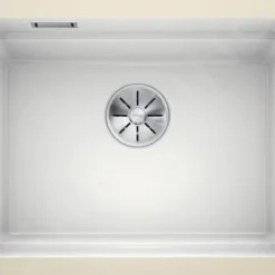 Blanco Etagon 500 - Fregadero Cerámico, 540x456 Mm, Con Guías, Blanco Brillante 525149