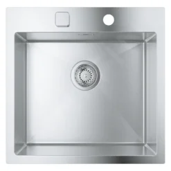 Grohe Fregaderos - Fregadero K800 Con Desagüe Automático, 518x510 Mm, Acero Inoxidable Cepillado 31583SD1