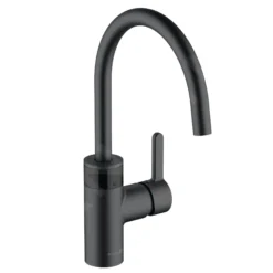 Kludi E-Go - Grifo Electrónico Para Fregadero, Alimentación Por Batería, Negro Mate 422106675